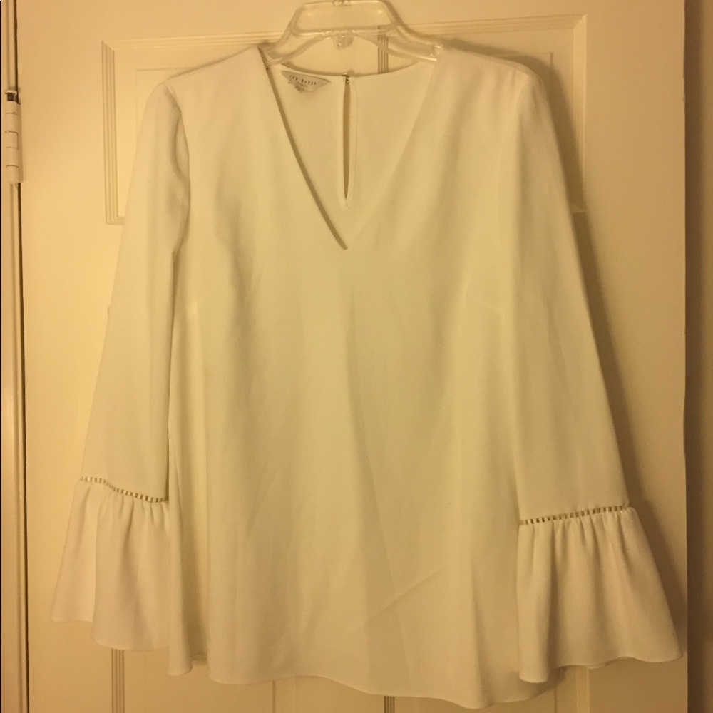 Ted Baker London Journe Bell Sleeve Top NWOT